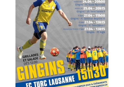 Programme de ce samedi