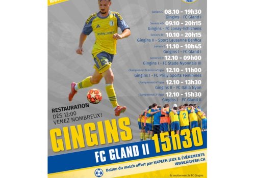 Programme fin de semaine