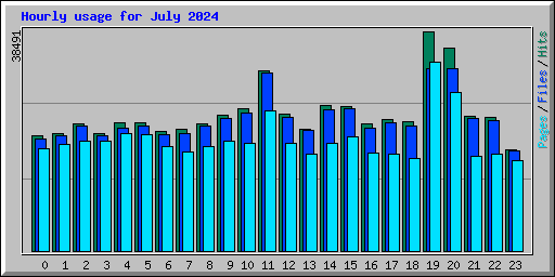 Hourly usage for July 2024