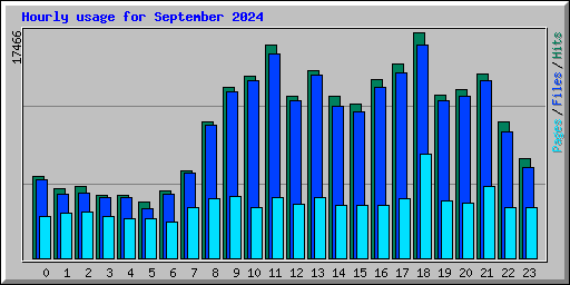 Hourly usage for September 2024